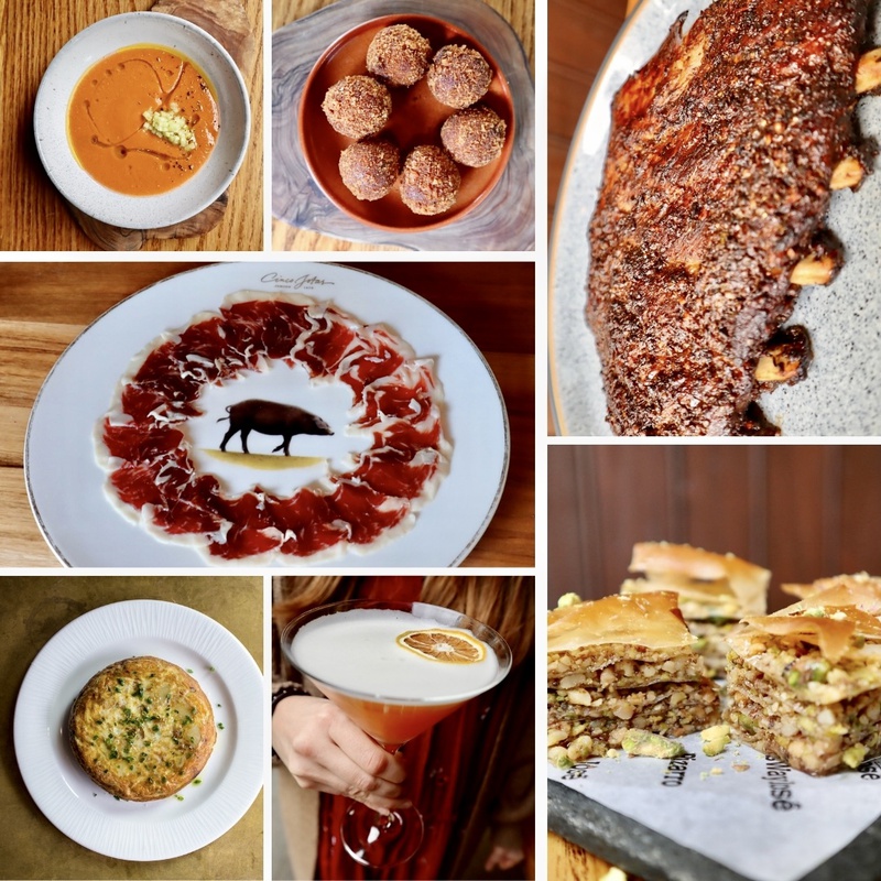 Andalusia menu with book
